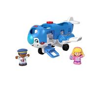 Fisher-Price HJN37 Little People Aeroplane - Multilingual Version Musical Toy Plane with Figures for Toddlers and Preschool Children from 1 Year