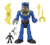 Imaginext DC Super Friends Batman Toys Insider & Exo Suit 12-Inch Robot with Lights & Sounds plus Figure for Ages 3+ Years, HGX98,Multi-color,Medium
