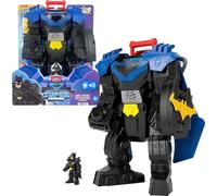 Fisher-Price Imaginext DC Super Friends Batman Flight Mech with Lights, Sounds Motion & 3-inch Action Figure, 14.5-inch Toy Includes Launcher & Discs, JDL03