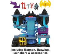 Fisher-Price Imaginext DC Super Friends Batman Toy Bat-Tech Batcave Playset with Lights & Sounds for Pretend Play Kids Ages 3+ Years, HGN70