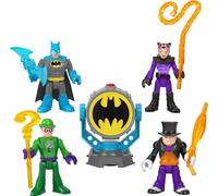 Fisher-Price Imaginext DC Super Friends Batman Toys Bat-Tech Bat-Signal Multipack with 4 Figures & Accessories for Pretend Play Ages 3+ Years, HFD47,Multicolor,Small