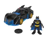 Fisher-Price Imaginext DC Super Friends Batman Toys Shake & Spin Batmobile with Poseable Figure for Preschool Pretend Play Ages 3+ Years, HRP08