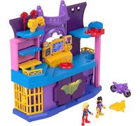 Fisher-Price Imaginext DC Super Friends Preschool Toy Batgirl Hero Hideout Playset with 2 Figures & 5 Accessories for Kids Ages 3+ Years