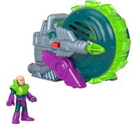 Fisher-Price Imaginext DC Super Friends Preschool Toys Lex Luthor Spinning Saw Vehicle & Figure Set for Pretend Play Ages 3+ Years, HVY17