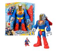 Fisher-Price Imaginext DC Super Friends Superman Toy Insider & Exo Suit 12-Inch Robot with Lights & Sounds for Kids Ages 3+ Years, JCT47