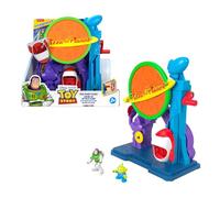 Fisher-Price Imaginext Disney and Pixar Toy Story Pizza Planet Playset with 3-inch Buzz Lightyear & Alien Friend Action Figures, Toy Rocket & Proectiles, JKW20
