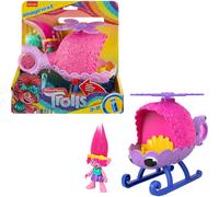 Fisher-Price Imaginext DreamWorks Trolls Toys Poppy's Copter Helicopter & Figure Playset for Pretend Play Kids Ages 3+ Years