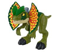 Fisher-Price Imaginext Jurassic World Thrash Attack Dilophosaurus Dinosaur Toy with Lights & Sounds for Kids