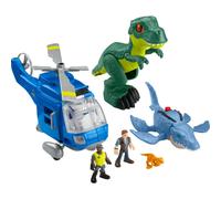 Fisher-Price Imaginext Jurassic World Dinosaur Toys Dino Chopper with 3 Dinosaurs and Owen Grady Figure for Preschool Kids Ages 3+ Years