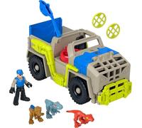Fisher-Price Imaginext Jurassic World Dinosaur Toys Track & Transport Dino Truck Vehicle & Figure Set for Preschool Kids Ages 3+ years, HRK69