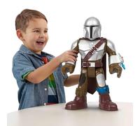 Fisher-Price Imaginext STAR WARS Toy The Mandalorian XXL Figure, 16+ Inch Tall Poseable Character with Launcher for Kids Ages 3+ Years, HXT20