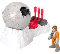 Fisher-Price Imaginext Star Wars Toys Rebel Base Cannon Launcher with Luke Skywalker Metal Character Key for Kids Ages 3+ Years