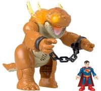 Fisher-Price Imaginext Superman Toy with Lights, Sounds, Motion | 3-inch Action Figure, 10-inch Monster with Chains, JDL07