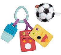 Fisher-Price Just for Kicks Gift Set, 3 Soccer-Themed Infant Activity Toys for Newborn Babies from Birth & Up, Multi