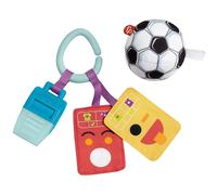 Fisher-Price Just for Kicks Newborn Gift Set of 3 Soccer-Themed Rattle