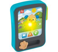 Fisher-Price Baby Learning Toy Laugh & Learn Puppy’s Storytime Reader Pretend Tablet with Music & Lights for Ages 6+ Months, Multilanguage Version: English, French, German, JFK28