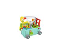 Fisher-Price Laugh & Learn 3-In-1 On-The-Go Camper (HCK56) UK Edition - Musical Push-Along Walker & Activity Centre for 9-36 Months