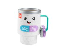 Fisher-Price Laugh & Learn Baby & Toddler Toy Wake Up & Learn Coffee Mug with Lights & Music for Ages 6+ Months, Multilanguage Version, HXF49