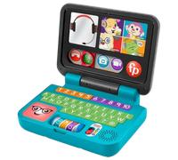 Fisher-Price Laugh & Learn Let's Connect Laptop - UK English Edition, electronic toy with Smart Stages learning content for infants and toddlers