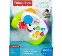 Fisher-Price Baby & Toddler Toy Laugh & Learn Game & Learn Controller Green Pretend Video Game with Music & Lights for Infants Ages 6+ Month