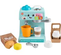 Fisher-Price Toddler Toy Laugh & Learn Coffee Café Musical Playset with Educational Songs & 10 Pretend Play Pieces for Kids Ages 18+ Months, HTW96