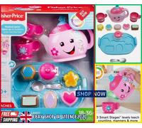 Fisher-Price Laugh & Learn Light-Up Sweet Manners Tea Set UK English Version