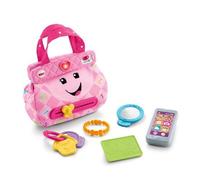 Fisher-Price Laugh & Learn My Smart Purse, English & French Edition, role-play toy with Smart Stages learning content for infants ages 6 months and up