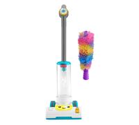 Fisher-Price Toddler Toy Laugh & Learn 2-in-1 Vacuum with Duster, Lights & Music for Pretend Play Kids Ages 2+ Years, Multilanguage Version, JMM33