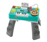 Fisher-Price Learn DJ Table, Musical Learning Toy with Lights & Sounds, Italian + Castillian + Portuguese + English Version, HRB60