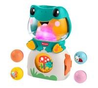 Fisher-Price Baby Toy Light-Up & Roll Frog Musical Ball Drop Activity & 3 Balls for Developmental Play Infants & Toddlers Ages 6+ Months, JLB96