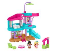 Fisher-Price Little People Toddler Toy Barbie Beach House Playset with Figures & Accessories for Preschool Pretend Play Kids Ages 18+ Months, JCW71