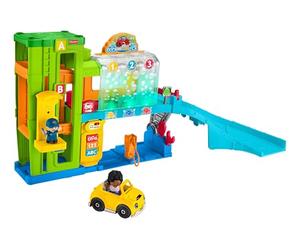Fisher-Price Little People Car Garage With Smart Stages Content, Light-Up Learning Garage, UK English, for 1-3 Year Olds, Gift for Boys & Girls, HRB33, Multicolor