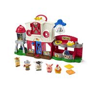 Fisher-Price Little People Farm Animals Set with Lights and Music, in English and French, Progressive Early Learning Toy, 1 to 5 Years, GXF15
