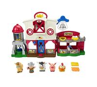 Fisher-Price Little People Caring for Animals Farm - Multilanguage Edition, toddler playset with Smart Stages learning content, GXR98