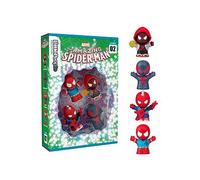 Little People Collector Marvel Spider-Man: Issue 2 Special Edition Set for Comic Book Fans, 4 Figures in a Display Package, JKR66