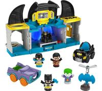 Fisher-Price Little People DC Super Friends Toddler Toy Deluxe Batcave Playset with Batman Figure for Pretend Play Ages 18+ Months (Amazon Exclusive)
