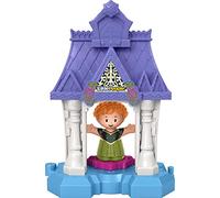 Fisher-Price Little People - Disney Frozen Anna in Arendelle Portable playset with Figure for Toddlers and Preschool Kids Ages 1 ½ to 5 Years