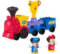 Fisher-Price Little People Toddler Toy DISNEY Jr Mickey & Minnie Musical Train with 2 Figures for Pretend Play Kids Ages 18+ Months, JKB04