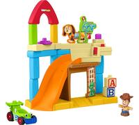 Fisher-Price Little People Toddler Toy Disney & Pixar Toy Story Andy’s Room Playset with Woody Figure & RC Vehicle for Kids Ages 18+ Months, JKB05