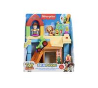 Fisher-Price Little People Toddler Toy Disney & Pixar Toy Story Andy’s Room Playset with Woody Figure & RC Vehicle for Kids Ages 18+ Months, JKB05