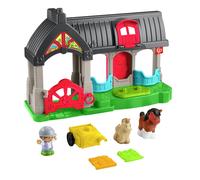 Fisher-Price Little People Toddler Toy Friendly Horses Stable Playset with Sounds, Figures & Accessories for Kids Ages 1+ Years, HWR84