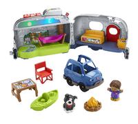 Fisher-Price Little People Light-Up Learning Camper Interactive Vehicle Playset