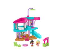 Fisher-Price Little People Toddler Toy Barbie Beach House Playset with Figures & Accessories for Preschool Pretend Play Kids Ages 18+ Months, JCW71