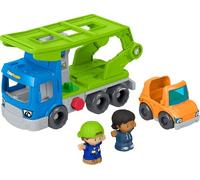 Fisher-Price Little People Load & Roll Hauler Playset | Toy Car Carrier, 3 Play Pieces, Mechanic Pretend Play, Toddlers & Preschool Kids Ages 1+ Years, JJY78