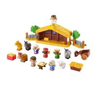 Fisher-Price Little People Toddler Toy Nativity Set with Music Lights and 18 Pieces for Christmas Play Ages 1+ Years