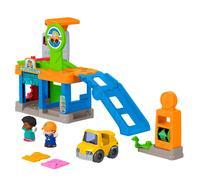 Fisher-Price Little People Toddler Toy Fillin’ Fun Service Station Playset, Car & Figures for Pretend Play Preschool Kids Ages 1+ Years, JJY97