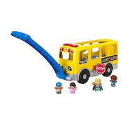Fisher-Price Little People Toddler Learning Toy Big Yellow School Bus with Lights Sounds & Smart Stages, 4 Figures, Ages 1+ Years, GLT75