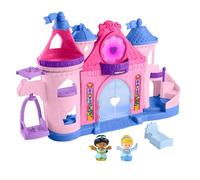 Disney Princess Toddler Playset by Little People, Magical Lights & Dancing Castle Musical Toy with Cinderella & Jasmine Figures, HND55