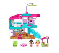 Fisher-Price Little People Toddler Toy Barbie Beach House Playset with Figures & Accessories for Preschool Pretend Play Kids Ages 18+ Months, JCW71