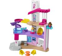 Fisher-Price Little People Toddler Toy Barbie DreamHouse Playset with Music Lights & Figures for Pretend Play Kids Ages 18+ Months